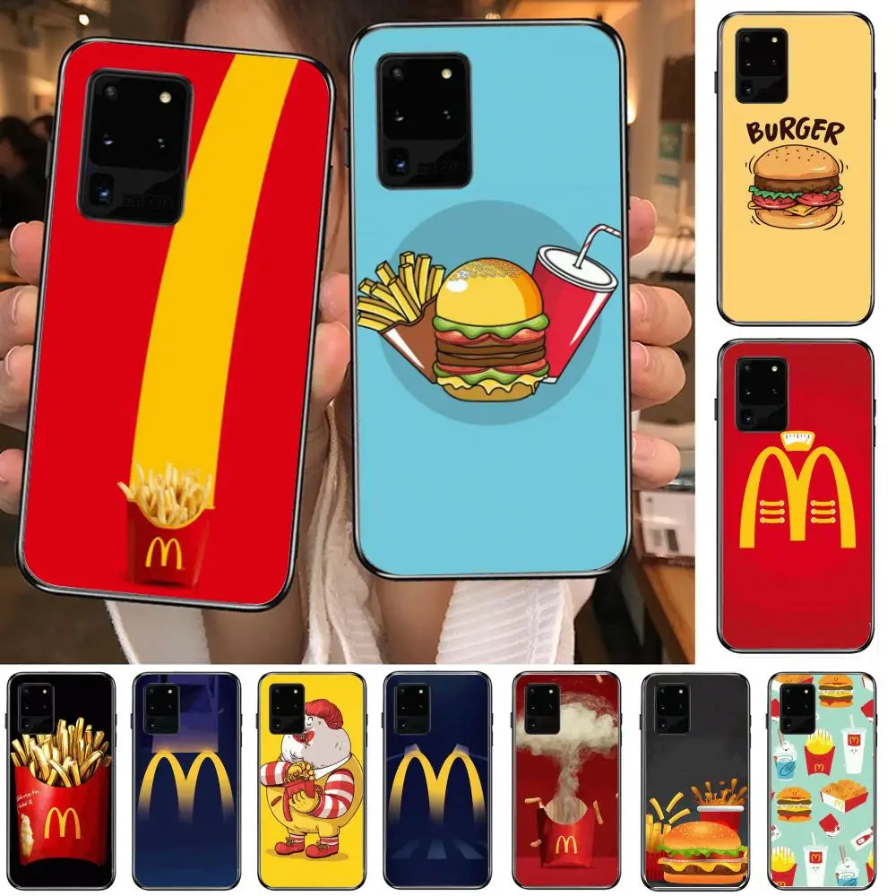 

Delicious McDonald's burger Phone cover hull For SamSung Galaxy S 6 7 8 9 10 20 21 Plus Edge E note 5G Lite Ultra black soft b