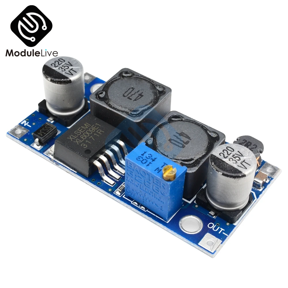 Регулируемый понижающий преобразователь с автоматическим усилением XL6009 модуль