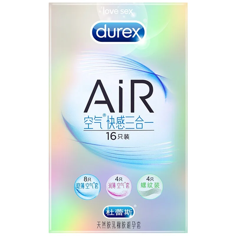 Ультратонкие невидимые Презервативы Durex AiR 3 в 1 из натурального латекса