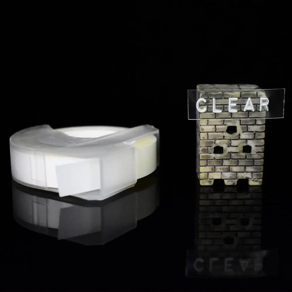CIDY 3 рулона 9 мм * м прозрачный цвет Dymo 3D пластиковая фотография для изготовления
