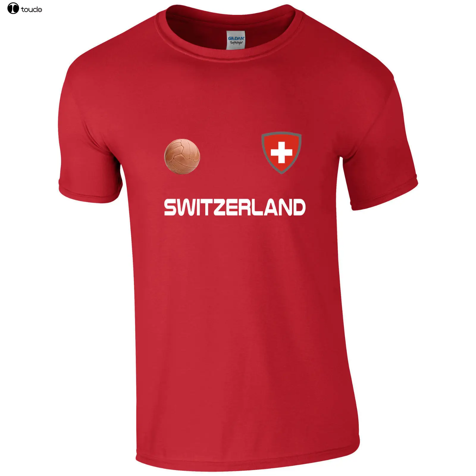

Hot Sell Fashion Switzerland Footballer Retro Casual Mens Cotton T Shirt T Shirts Short Sleeve