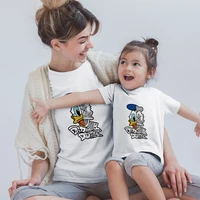 edgy fashion disney clothing donald duck print ropa aesthetic mujer mom and daughter equal family t shirt spain urban leisure