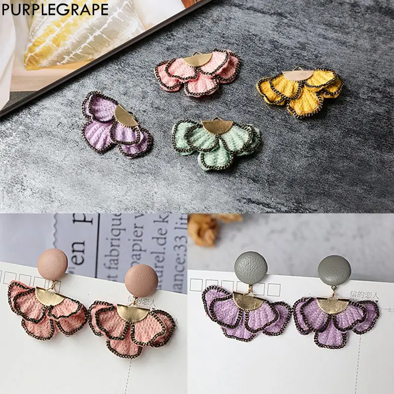 

Серьги-Подвески ручной работы в форме цветка, 4 шт.