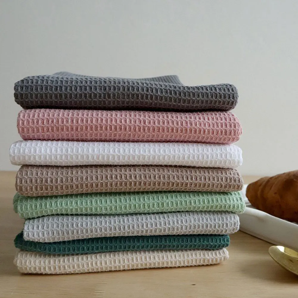 

Корейский стиль кухня ресторан чайная салфетка вафельная хлопковая однотонная квадратная кухонная квадратная салфетка чайное полотенце д...