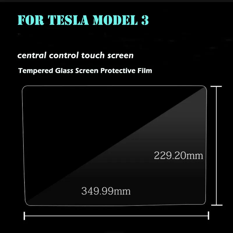 Защитная пленка из закаленного стекла для сенсорного экрана Tesla Model 3 Защита