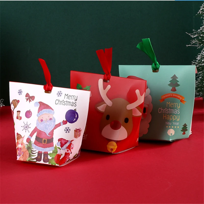 3 шт. Новогодняя Подарочная коробка с Санта-Клаусом | Дом и сад
