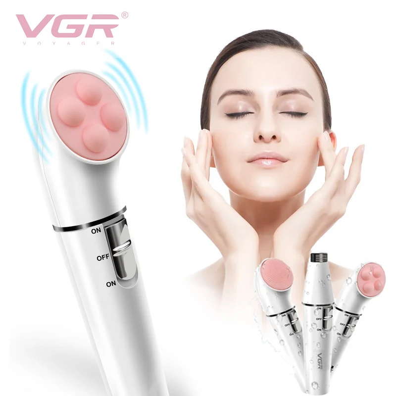 

VGR Epilator Electric Multifunctional 3 In 1 Facial Cleansing Massage Brush Female Hair Removal Machine V-800