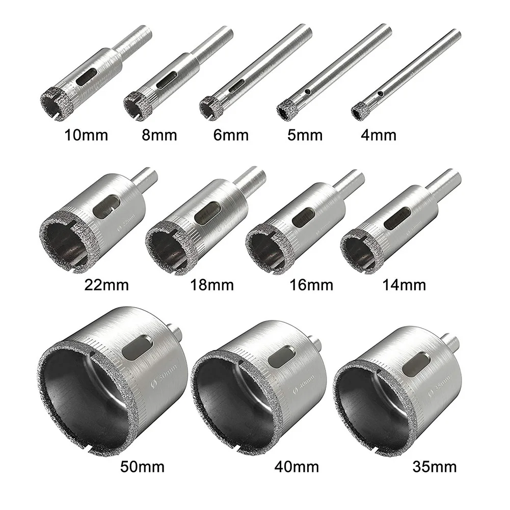 Drill Bits Glass 12 Pcs Tile Hole Saw Bit Set Hollow Core for Ceramics DC156 | Инструменты