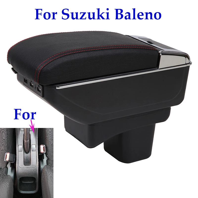 

For Suzuki baleno armrest box retrofit parts car special center storage accessories interior dedicated modification box with USB