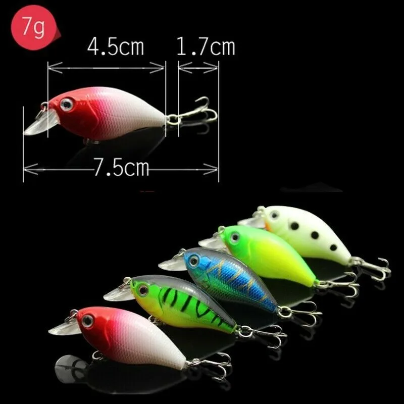 

5Pcs Baits Tackle Lot Kinds Of Fishing Fishing Lures Crank Baits Hooks Accessory