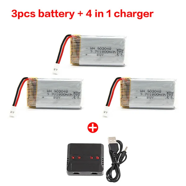 3battery 1charger KY601S батарея 3,7 в 1800 мАч Lipo батарея Квадрокоптер KY601S Радиоуправляемый Дрон зарядное устройство 4 в 1 игрушки аксессуары Запчасти - Цвет: 3battery 1charger