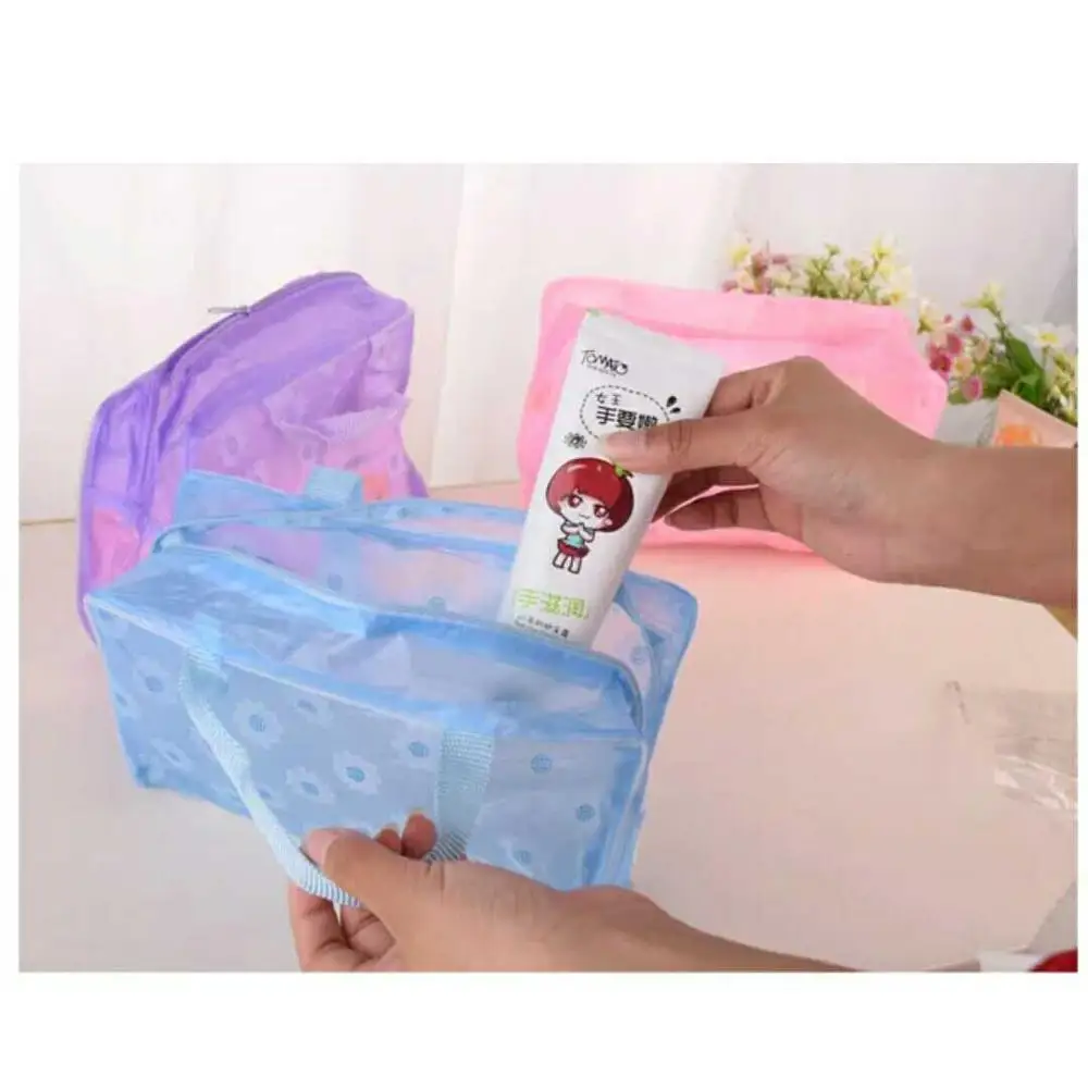 Легкая прозрачная косметичка из ПВХ дорожный органайзер для косметолога коробка