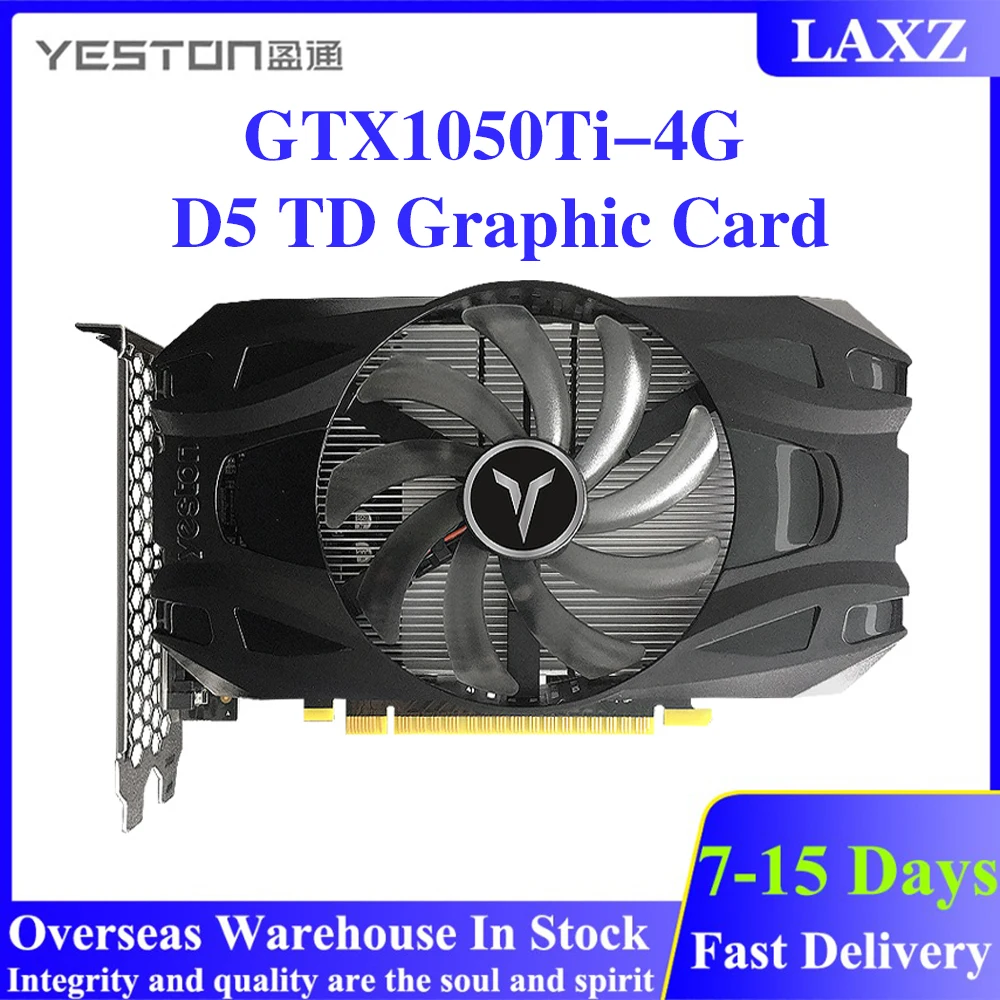 

Видеокарта Yeston GTX1050Ti-4G D5 TD, 4 ГБ/1291 бит/GDDR5 1392 МГц