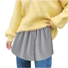 Удлинители рубашек, поддельный Топ для ношения слоями, нижняя короткая рубашка, удлинитель, Регулируемая мини-юбка для женщин и девочек