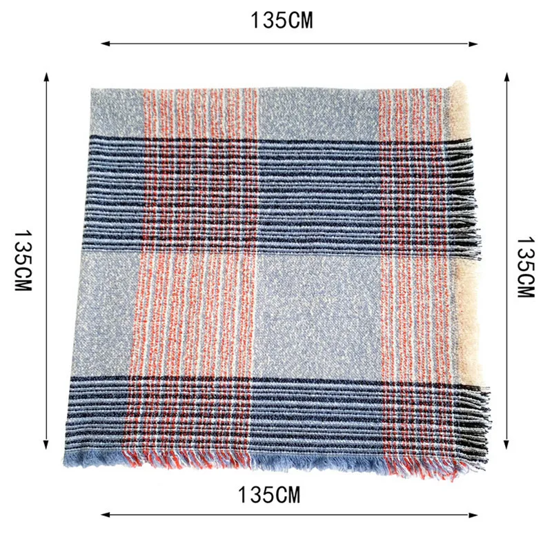 

Classic Striped Plaid Scarf Women Winter Warm Cashmere Scarves Fashion Designer Pashmina Shawl Windproof Wrap Bufanda Mujer