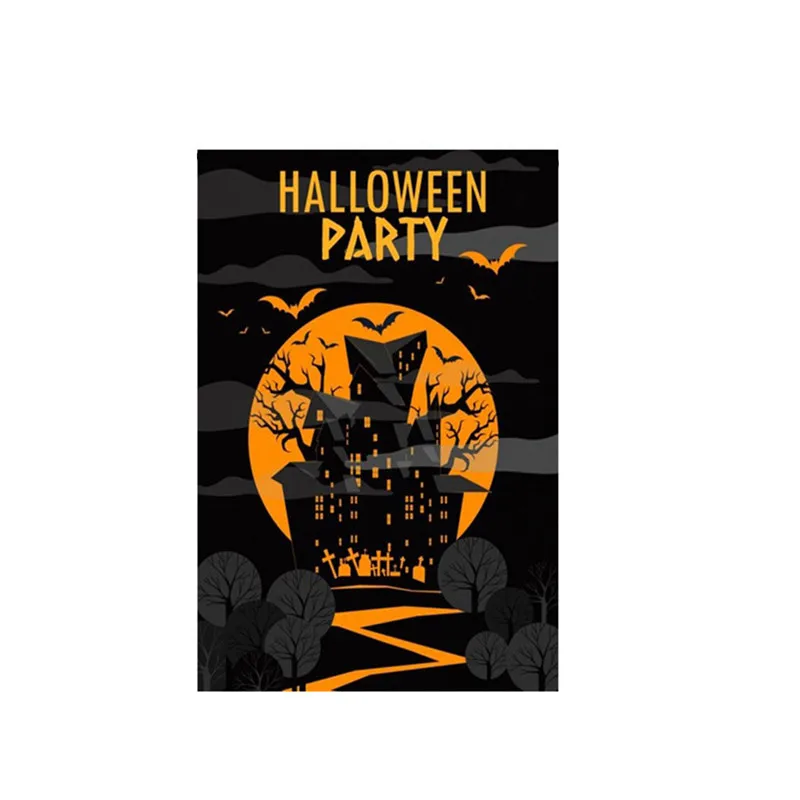 Хэллоуин сад флаг Тыква Мешковина баннер открытый газон Декор двухсторонние