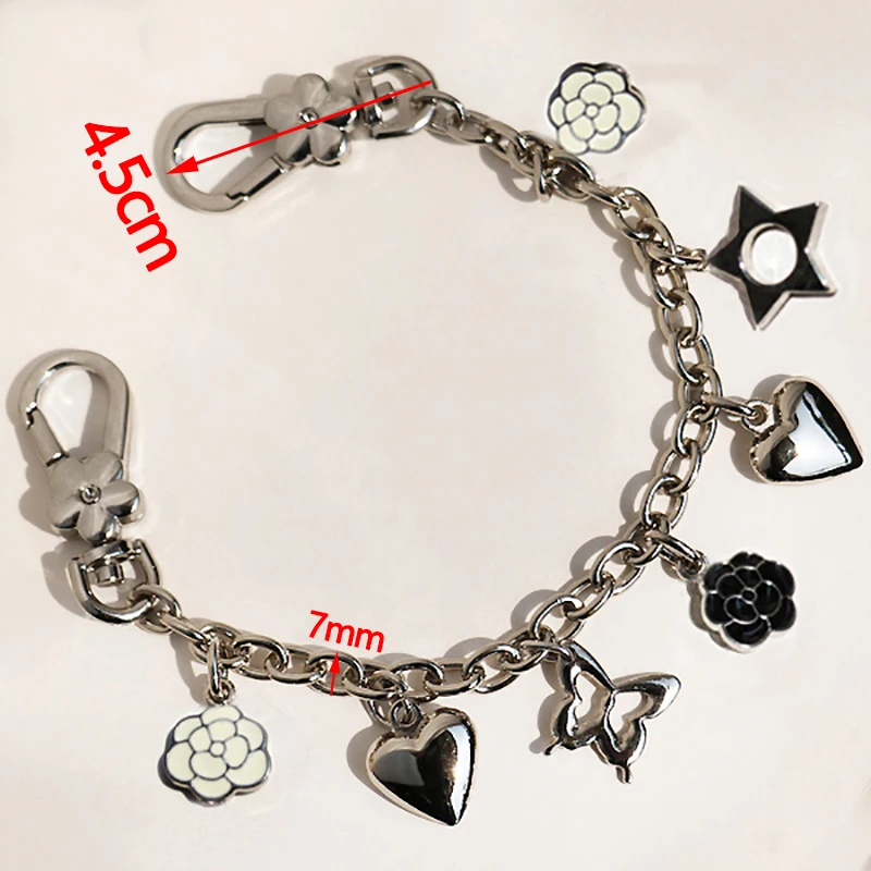 Рукоделие 7 мм декоративные цепи Короткие 25 см серебряные для дизайнерских