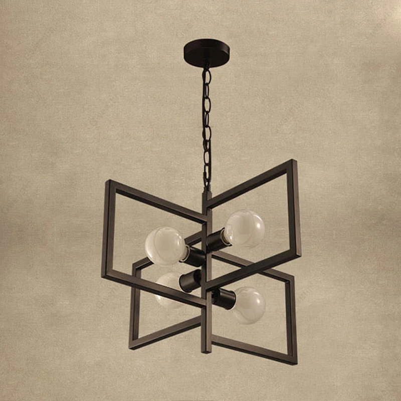 4 головки светодиодный железный подвесной светильник Декор для спальни столовая
