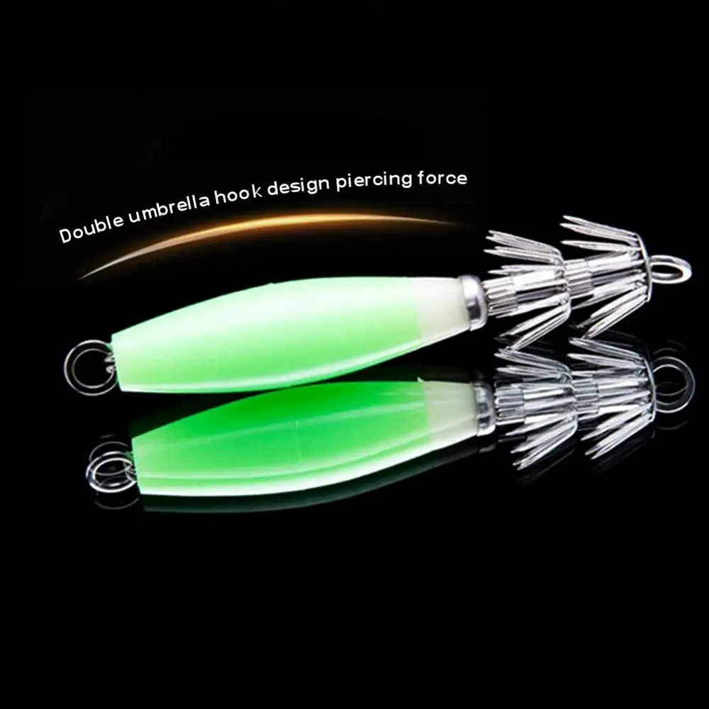 5 шт. светящиеся приманки для кальмара светильник-зеленые рыболовные крючок