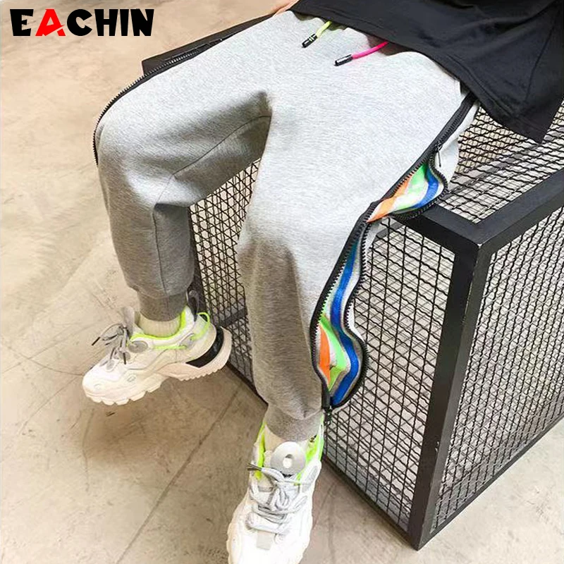 EACHIN Boys Pants Fashion Striped Trend Sport Casual Pants Spring Fall Teenage Cotton Sweatpants Boy Harem Pants Kids Bottoms