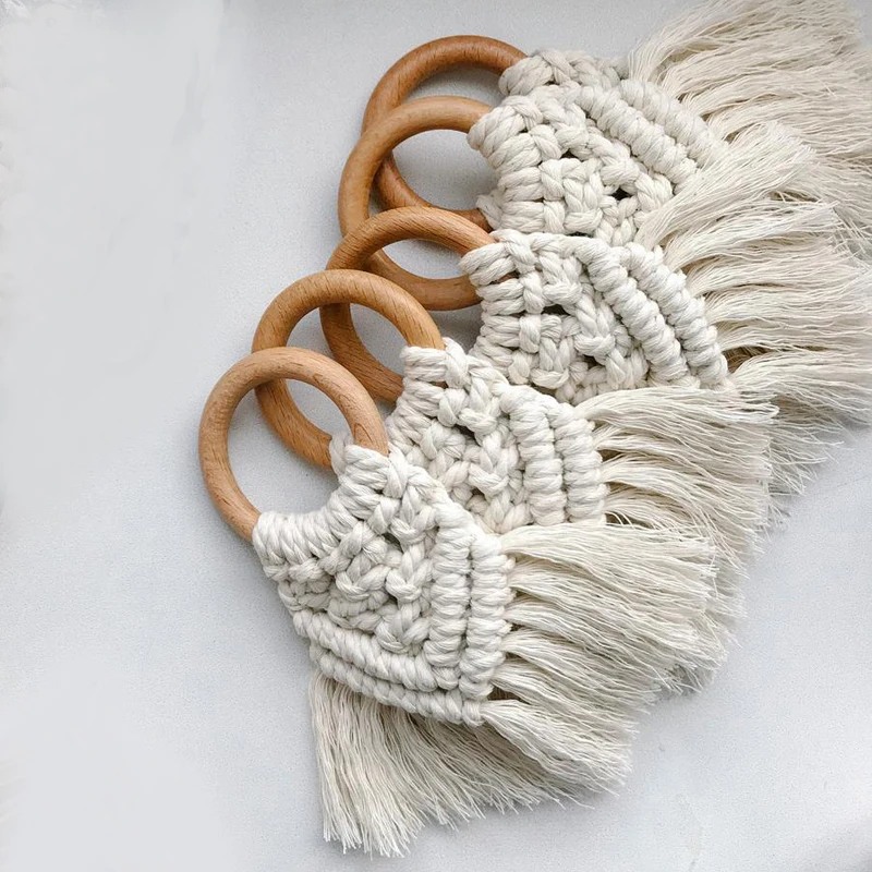 12 шт. набор колец для салфеток в стиле макраме |