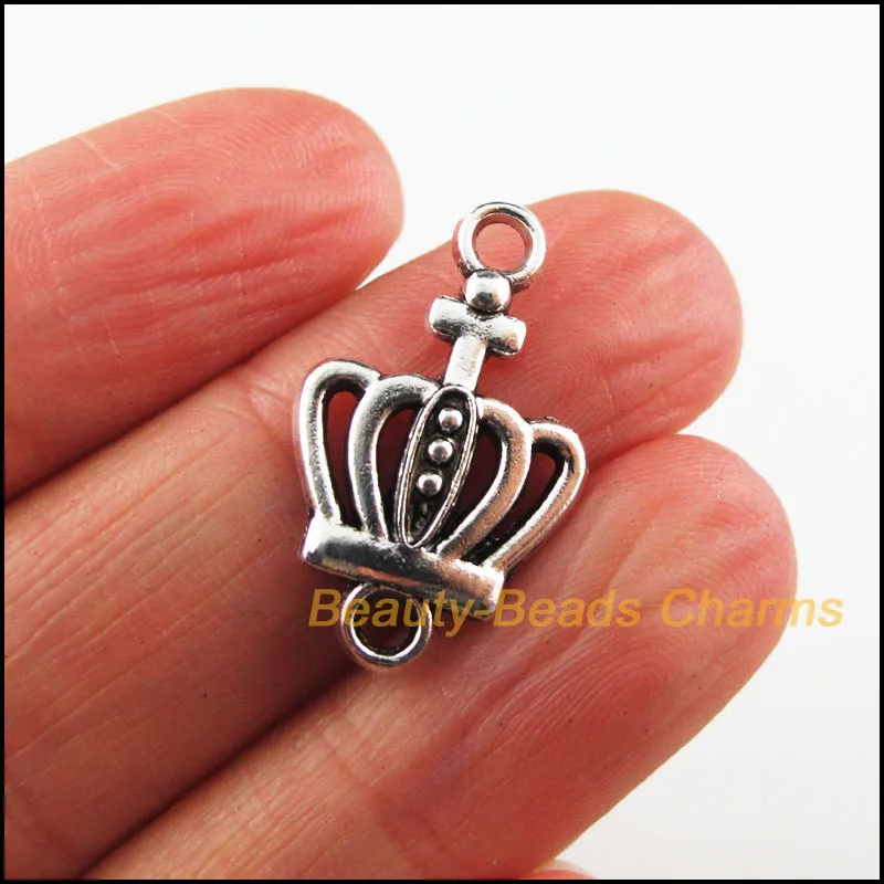 Мода 20 шт. Тибетский серебристый цвет DIY венец талисманы Подвески Разъемы