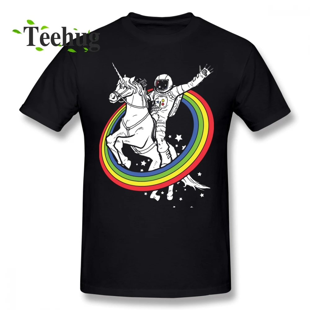 Футболка мужская с рисунком лошади и астронавта модная Эпическая рубашка