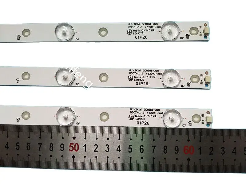 

620 мм Светодиодная лента-подсветка 7 лампы LB-PF3030-GJD2P53153X7AHV2-D для Philips 32PHT4101/60 32PHT41321/12 для LG 32LJ500V адвокатские сословия СИД