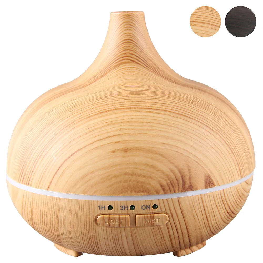 Аромадиффузор с текстурой древесины 150 мл увлажнитель настольный бесшумный