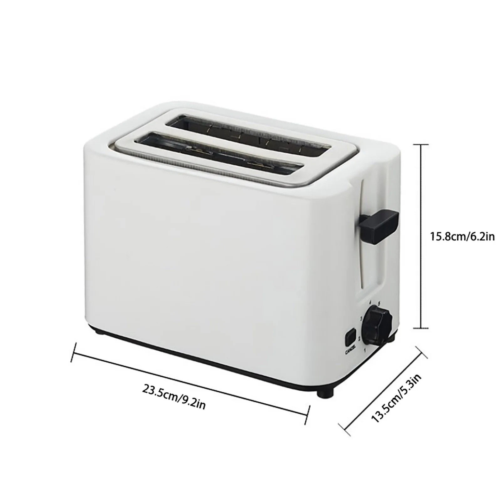

2 Slices Toaster Automatic Fast Heating Bread Toaster Household Breakfast Maker American Mini Toaster Breakfast Machine#db4