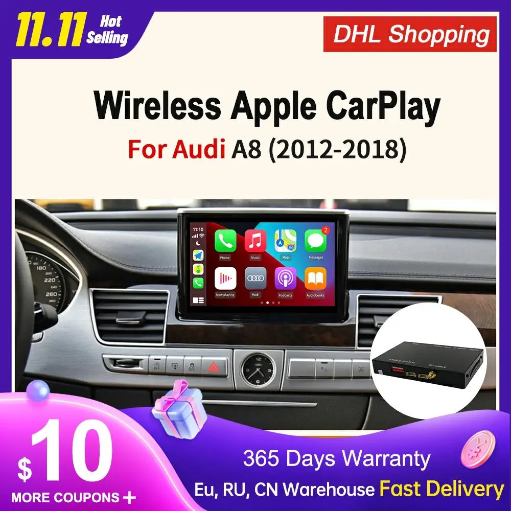 

Автомобильный декодер Carlinkit2.0 для Audi A8 3G MMI, мультимедийный беспроводной Apple Carplay Android, автомобильное Голосовое управление, карта Airplay