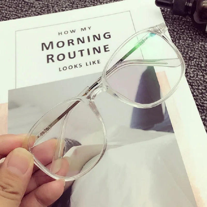 Летние Новые корейские модные простые прозрачные солнцезащитные очки ulzzang