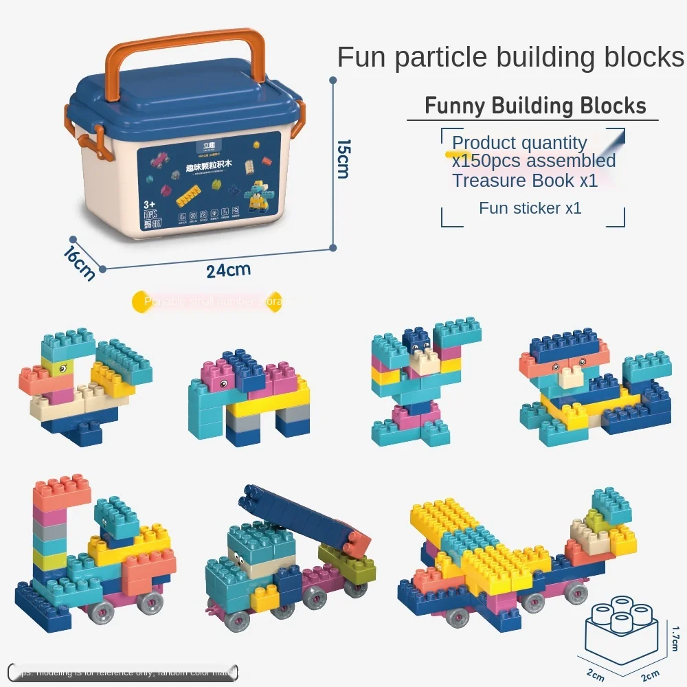 

600PCS Compatible Large Particle Building Blocks Boys and Girls Toys DIY Enlightenment Early Learning Building Blocks gift