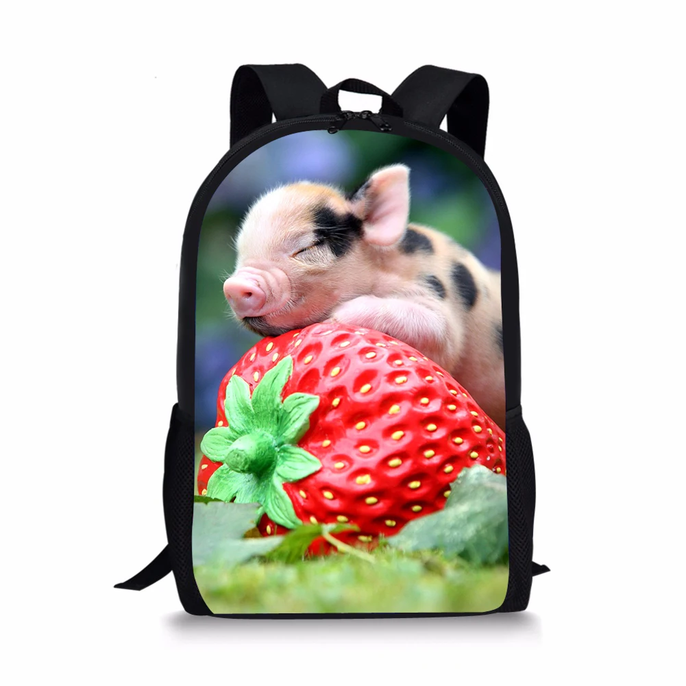 HaoYun Kids Fashion Backpack The Little Pigs Pattern Children's School Bag Kawaii Animal Toddler School Bags Women Backpacks
