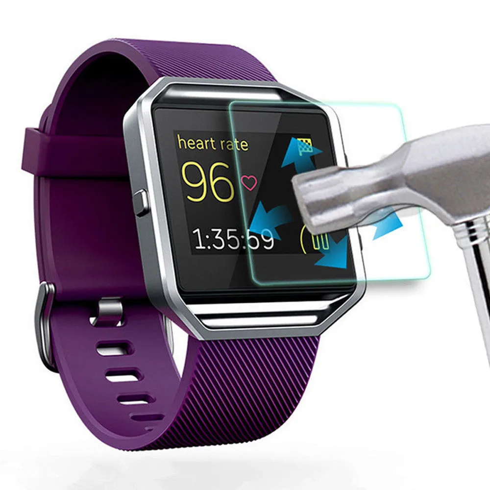 Взрывозащищенное Закаленное стекло класса премиум для Fitbit Blaze 2 шт. | Электроника