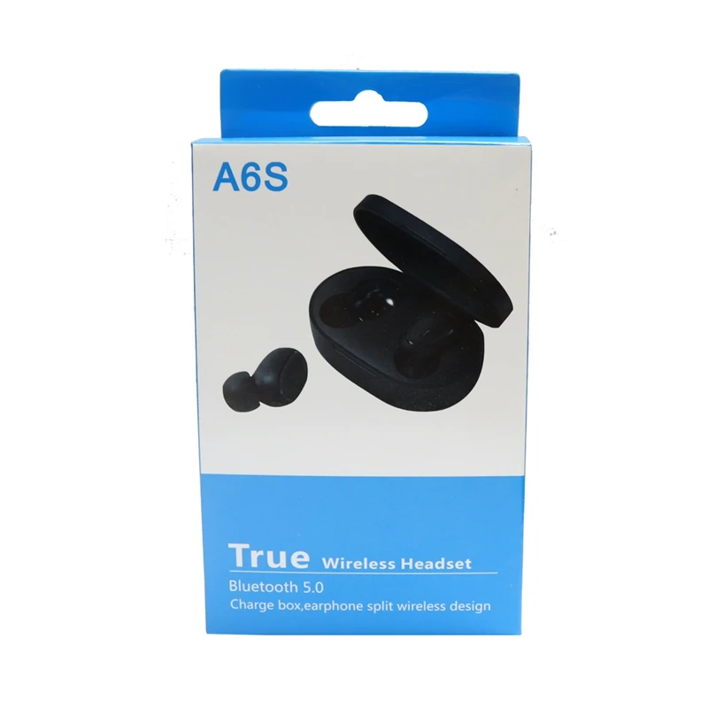A6S TWS Bluetooth наушники HD стерео беспроводные наушники с шумоподавлением наушники для iPhone samsung Xiaomi Redmi Air dots