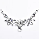 Шлепанцы с пряжкой для сандалий, украшение сделай сам из белого стекла в форме цветка, со стразами, ремешок для обуви, нарядов, воротника, эполетки, аксессуары для обуви, 1 шт.