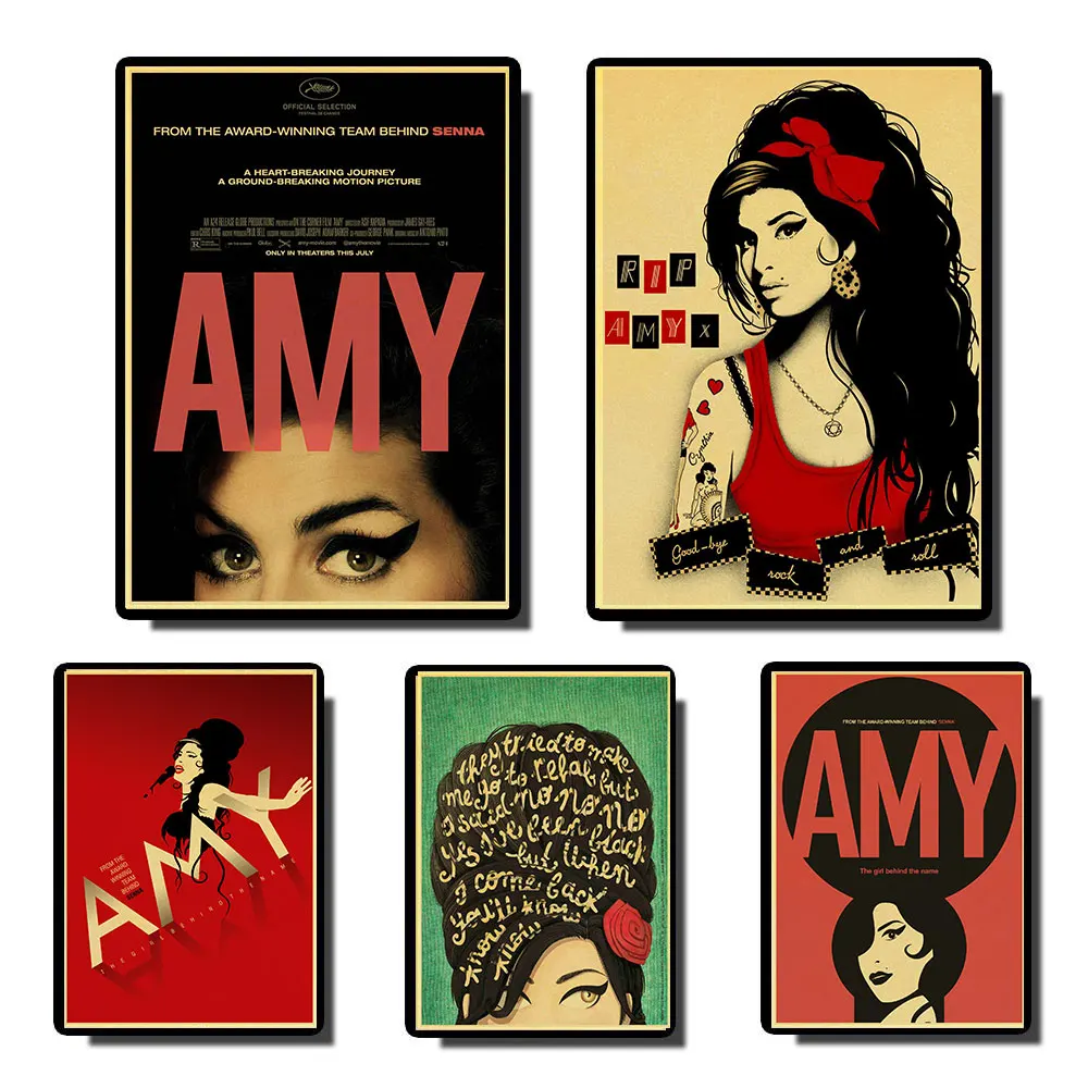 Домашний декор Amy Winehouse винтажные постеры принты настенная живопись Высокое