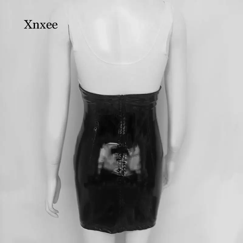 

Summer Women's High Waist Pu Leather Sexy Skirt Ladies Fashion Zipper Jacket Short Skirt 2020 Black Ladies