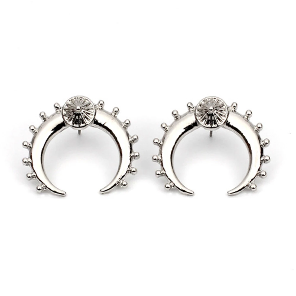 Fashion Women Crescent Moon Ear Stud Earrings Piercing Cartilage Jewelry Gift | Dangle