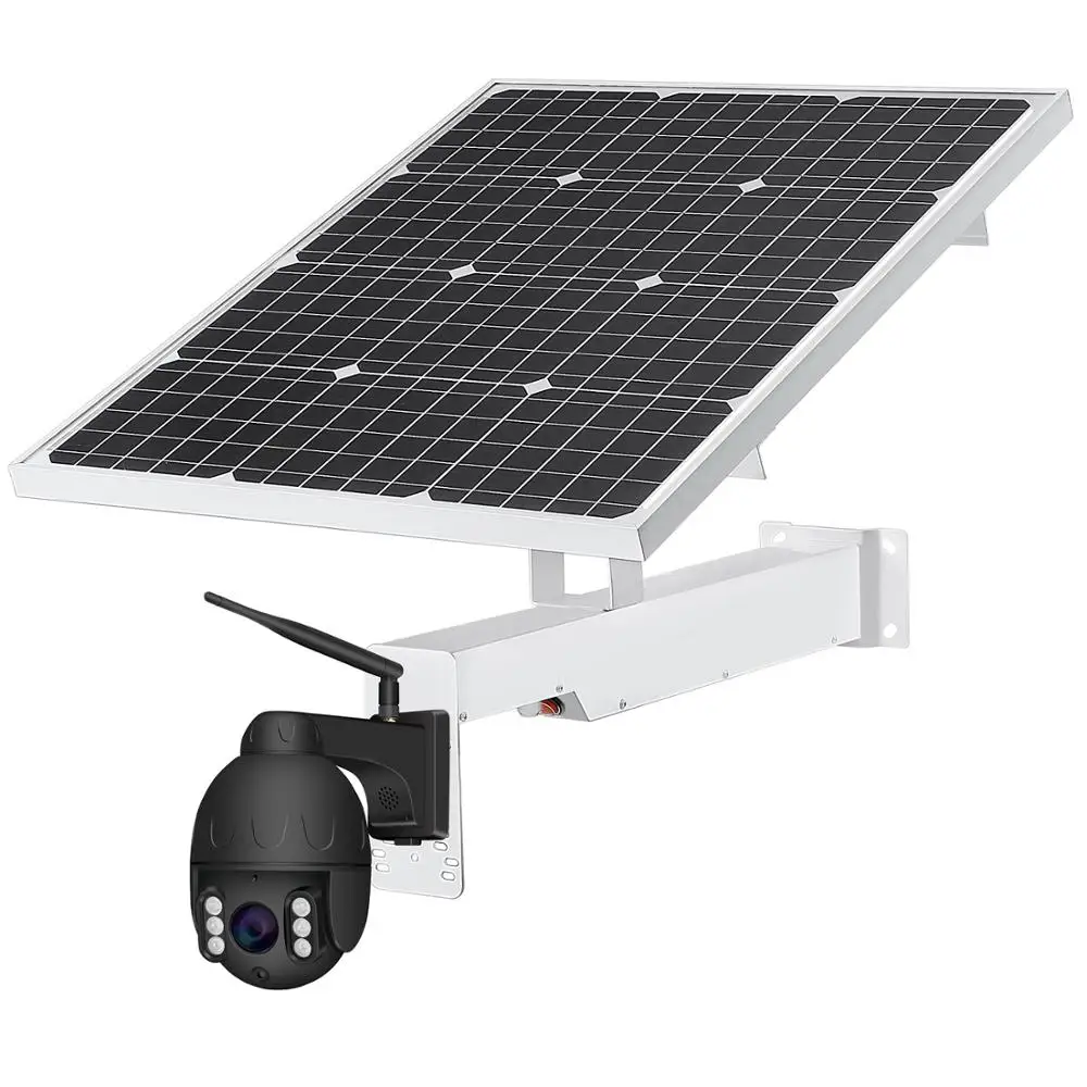 Беспроводная IP камера с датчиком движения на солнечной батарее 4G 3G LTE 5 МП 4