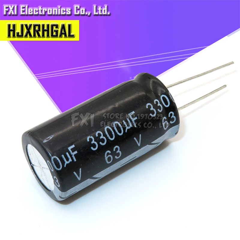 5 шт. 63V3300UF 3300UF63V 18X35 с алюминиевой крышкой 63В 3300 мкФ 18*35 электролитический