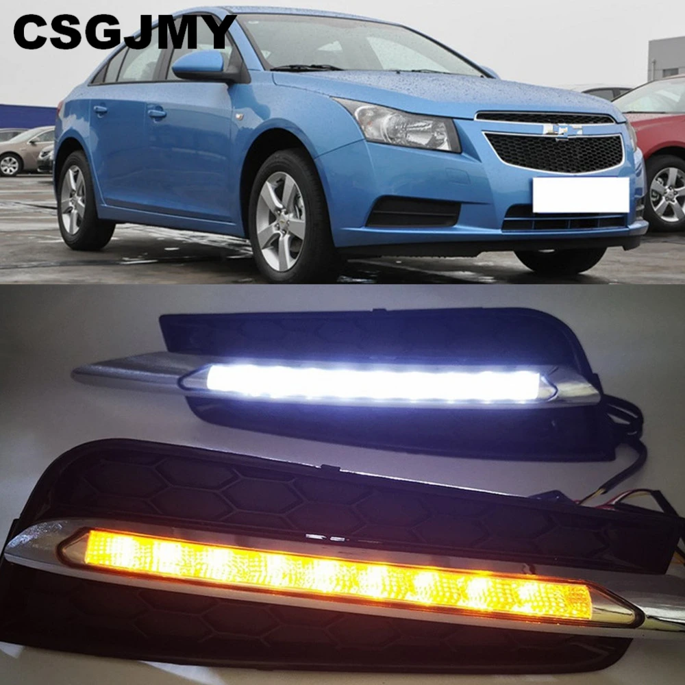 Автомобильная проблесковая 2 шт. DRL Дневной светильник для Chevrolet Chevy Cruze 2009 2010 2011 2012