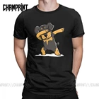 Мужская футболка, забавная Новинка, 100% хлопок, футболка для танцев с собакой