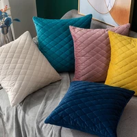 home velvet throw pillow cases cover decorative multi color optional pillow cushion covers simple diamond sofa pillow case