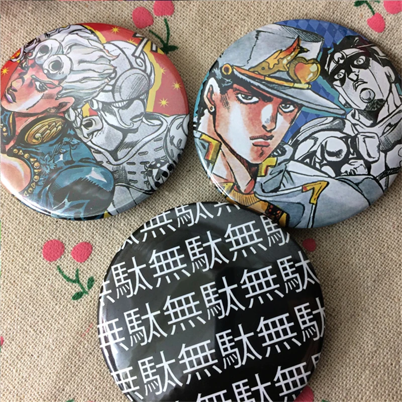 3 шт./компл. 58 мм японский аниме JoJo'S Необычные приключения мультфильм булавки