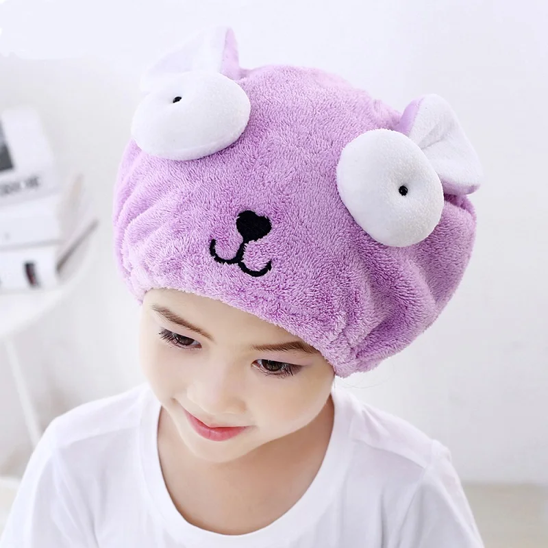 Милое банное полотенце шапочка для сухих волос душа мощная Абсорбирующая