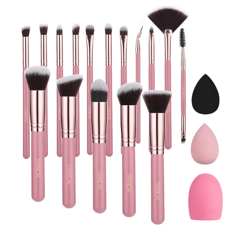 

Profession 16 Pcs Makeup Brush Suits Contour Foundation Powder Highlight Eyeshadow Eyebrow Concealer Lips Eyeliner Make Up Tool