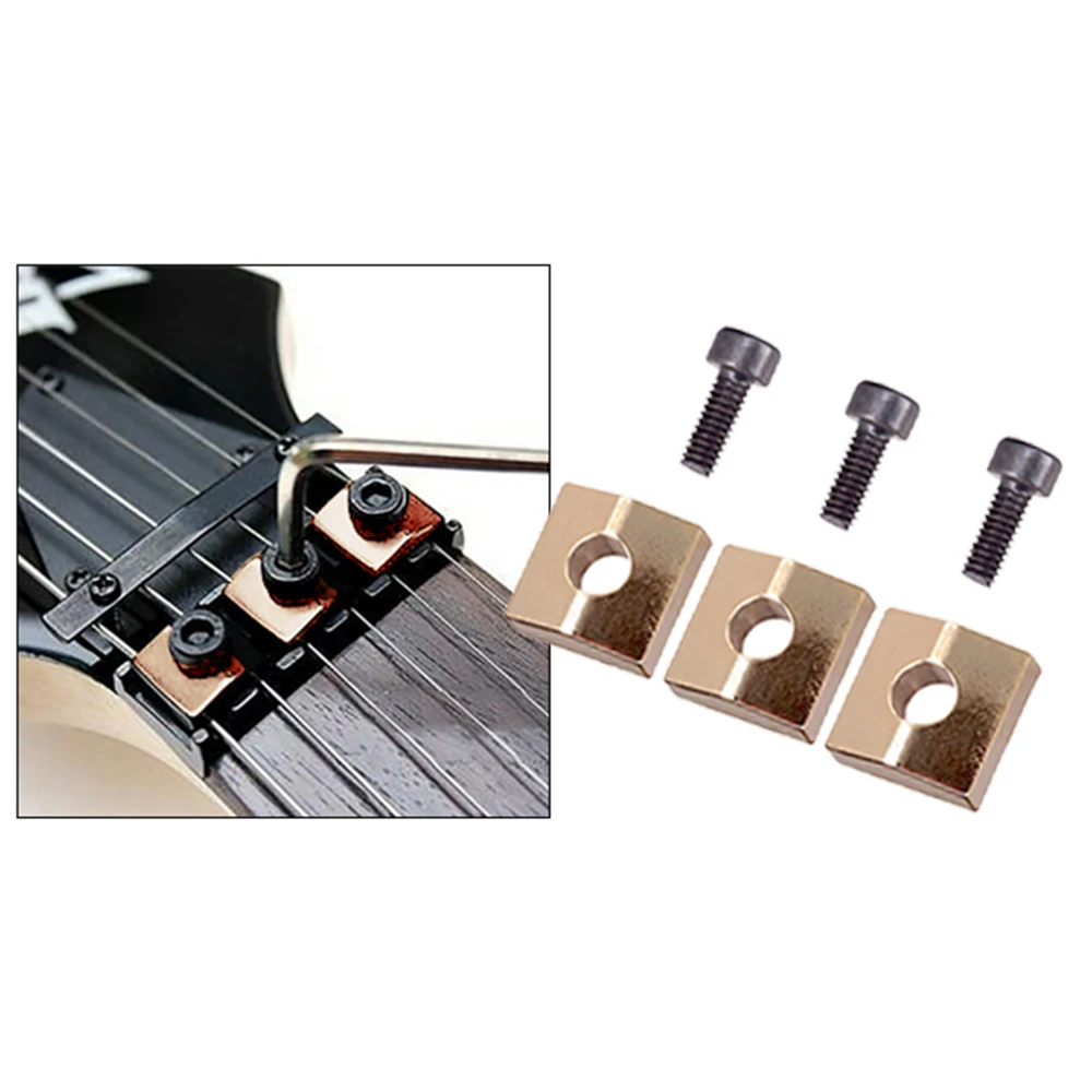 3 stücke gitarre locking mutter clamp mit schrauben elektrische gitarre brücke teile für tremolo brücke zubehör free global s