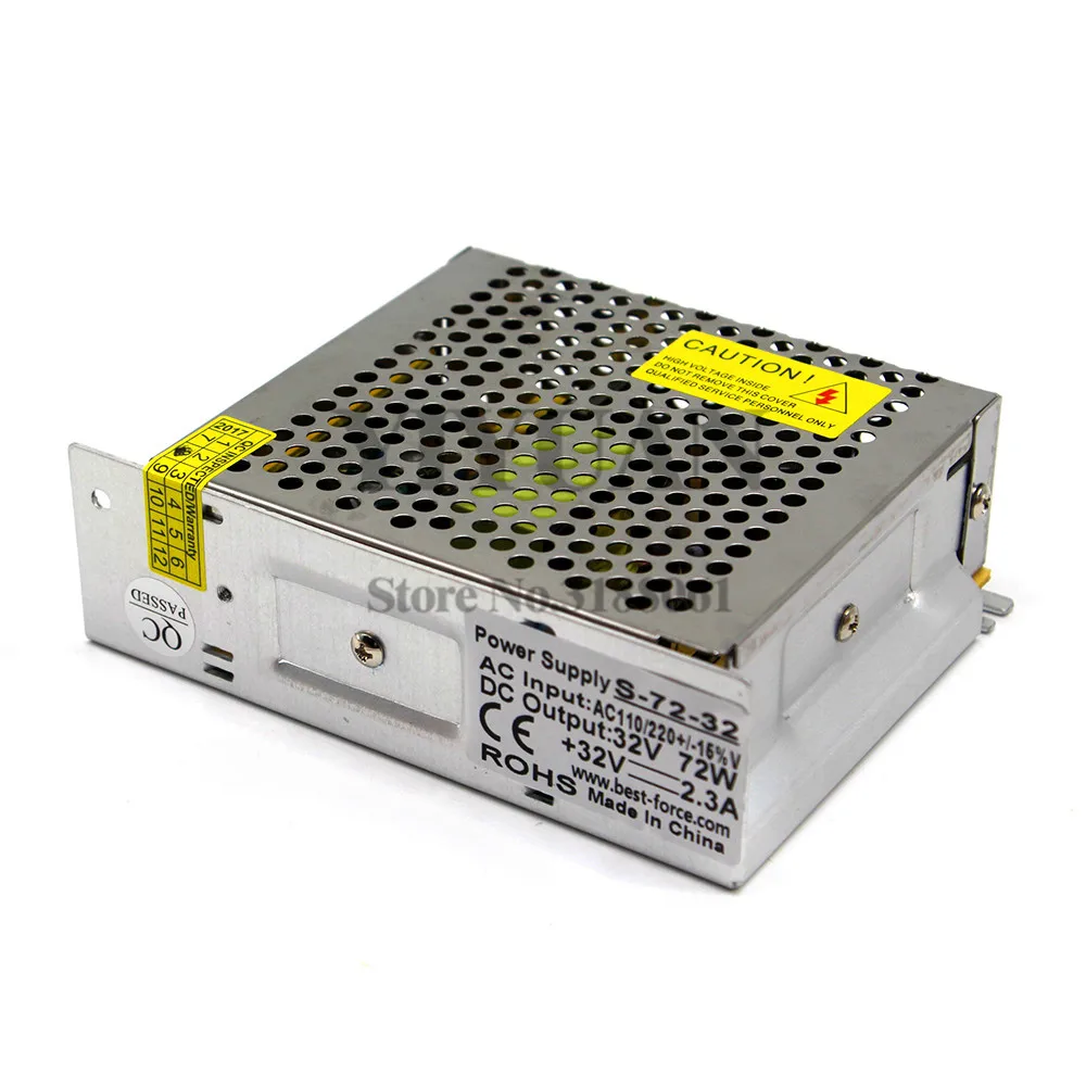 Универсальный Регулируемый импульсный источник питания постоянный ток 32 в 2 3 а 72